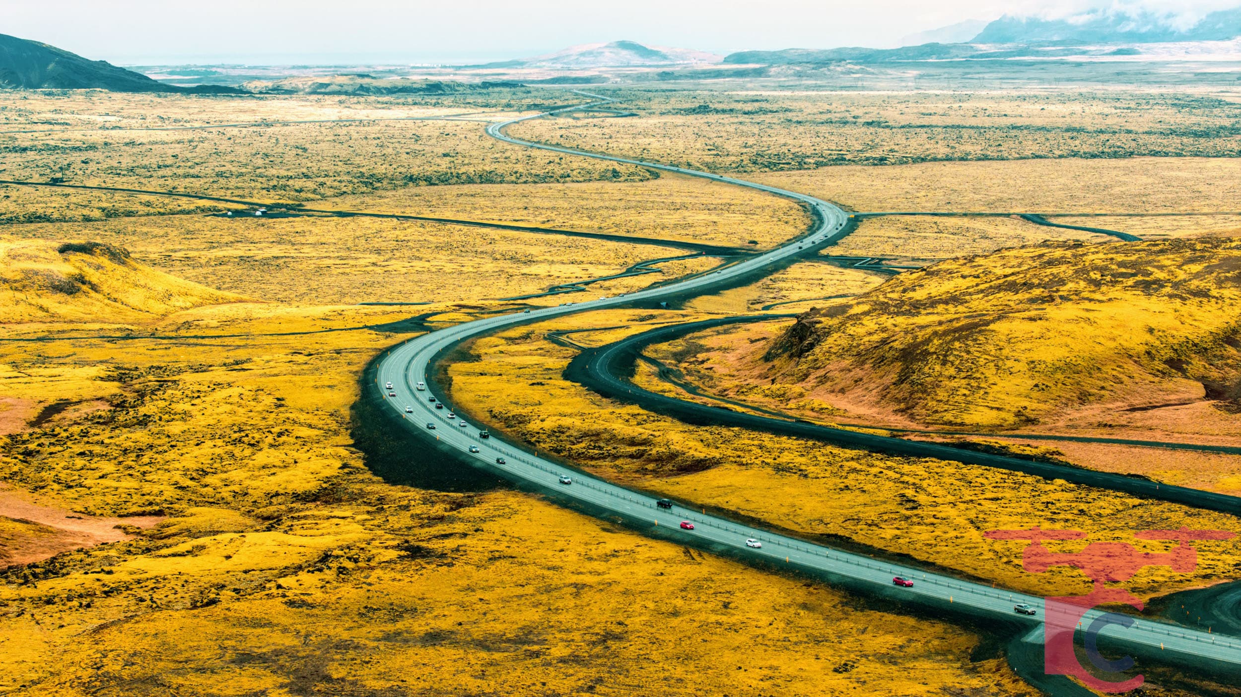 Luchtfoto als kunstprint