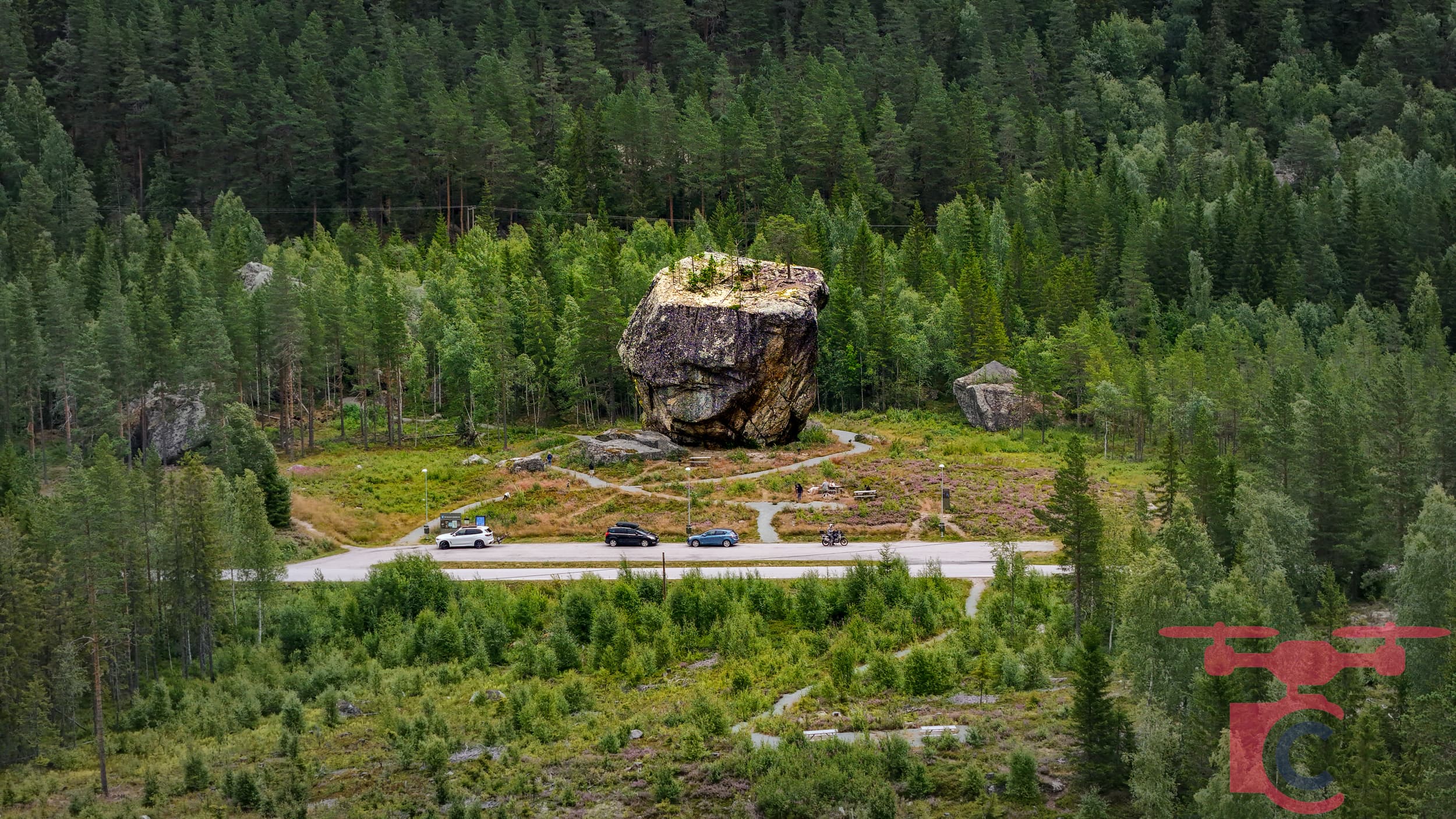 Luchtfoto als kunstprint
